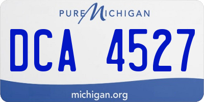 MI license plate DCA4527