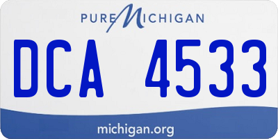 MI license plate DCA4533