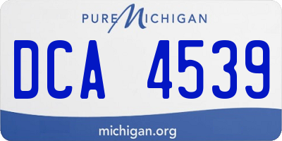 MI license plate DCA4539