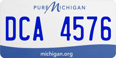 MI license plate DCA4576