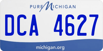 MI license plate DCA4627