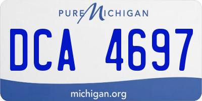 MI license plate DCA4697