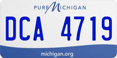 MI license plate DCA4719
