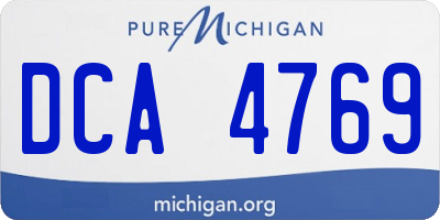 MI license plate DCA4769