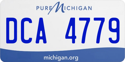 MI license plate DCA4779