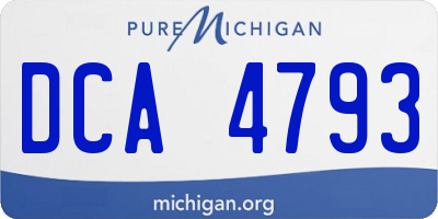 MI license plate DCA4793