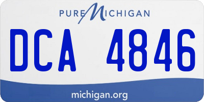 MI license plate DCA4846