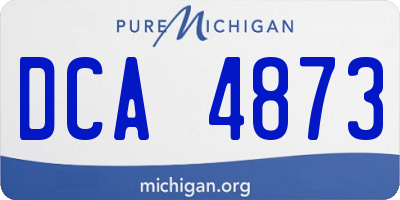 MI license plate DCA4873