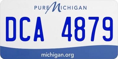 MI license plate DCA4879