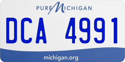 MI license plate DCA4991