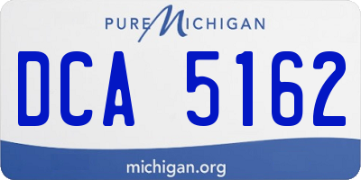MI license plate DCA5162
