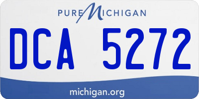 MI license plate DCA5272