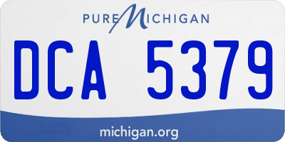 MI license plate DCA5379
