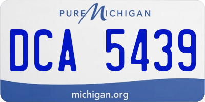 MI license plate DCA5439
