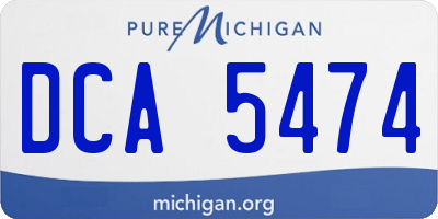 MI license plate DCA5474