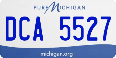MI license plate DCA5527