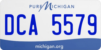 MI license plate DCA5579
