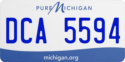 MI license plate DCA5594