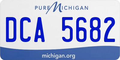 MI license plate DCA5682