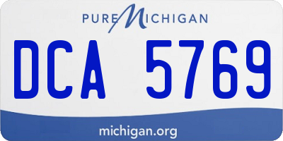 MI license plate DCA5769