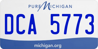MI license plate DCA5773