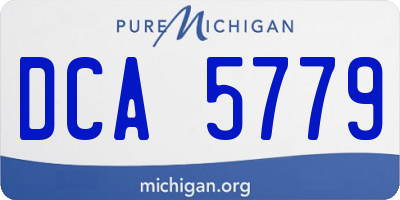 MI license plate DCA5779