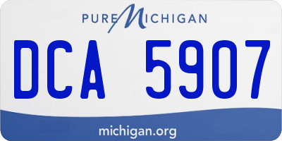 MI license plate DCA5907