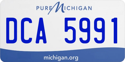 MI license plate DCA5991