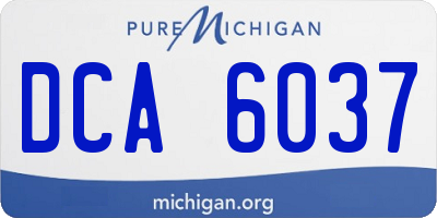 MI license plate DCA6037