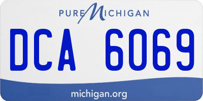 MI license plate DCA6069
