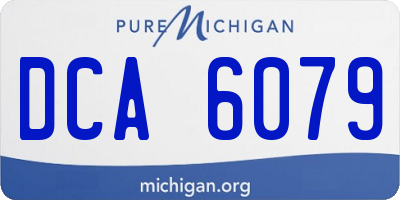 MI license plate DCA6079