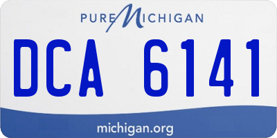 MI license plate DCA6141