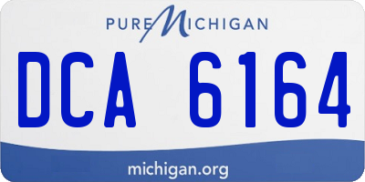 MI license plate DCA6164