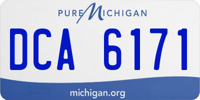 MI license plate DCA6171