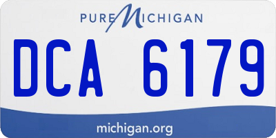 MI license plate DCA6179