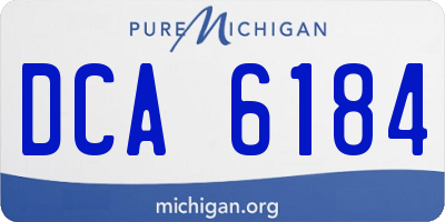 MI license plate DCA6184