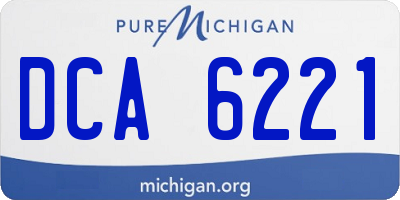 MI license plate DCA6221
