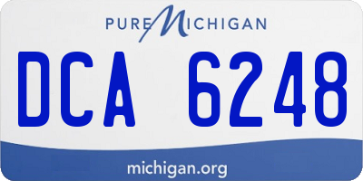 MI license plate DCA6248