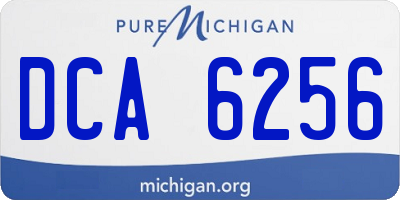 MI license plate DCA6256