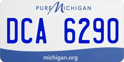 MI license plate DCA6290