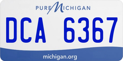 MI license plate DCA6367