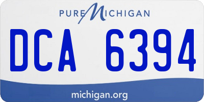 MI license plate DCA6394