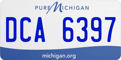 MI license plate DCA6397