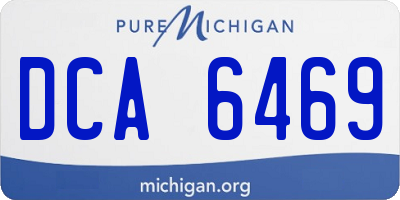 MI license plate DCA6469