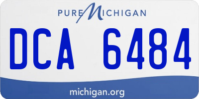MI license plate DCA6484