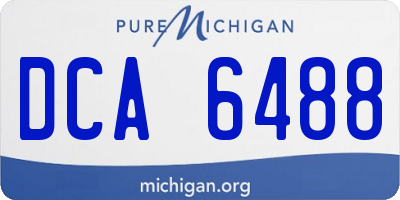 MI license plate DCA6488