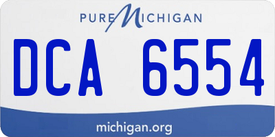 MI license plate DCA6554