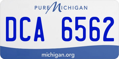 MI license plate DCA6562