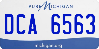 MI license plate DCA6563