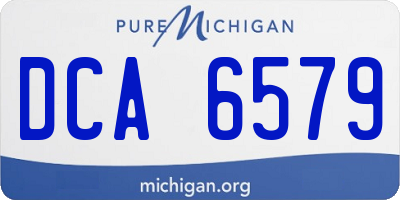 MI license plate DCA6579